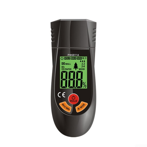 Wood Moisture Meter Handheld Portable Wall Moisture Tester For Moisture Content And Humidity Detection Data Hold