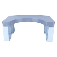 Faltbarer PP-Toilettenhocker, 26cm Innensegment, Blau, tragbar