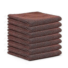 (3PCS, coffee) 12 Pack Cleaning Rag Microfiber Cleaning Cloth 9 Color Assorted Cleaning Towels for House KitchenZZ46