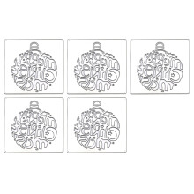 5 Pcs Merry Christmas Cutting Dies Christmas Metal Die-JH072201