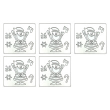 5 Pcs Merry Christmas Cutting Dies Christmas Metal Die-JH072203