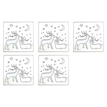 5 Pcs Merry Christmas Cutting Dies Embossings Stencils-JH072216
