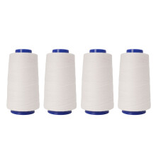 4 Spools Sewing Thread Polyester Thread Embroidery-White