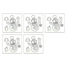 5 Pcs Christmas Cutting Dies Metal Template Molds-JH072204