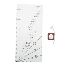 Seam Allowance Ruler And Magnetic Seam Guide For Sewing Machine Perforated Gauge For Perfect Straight Line Hems With Pivot Point And Trim Line Anti
