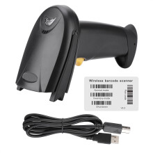 QR Code Scanner With Wireless Connection Portable USB 1D 2D Bar Code Reader For Retail Stores And Libraries