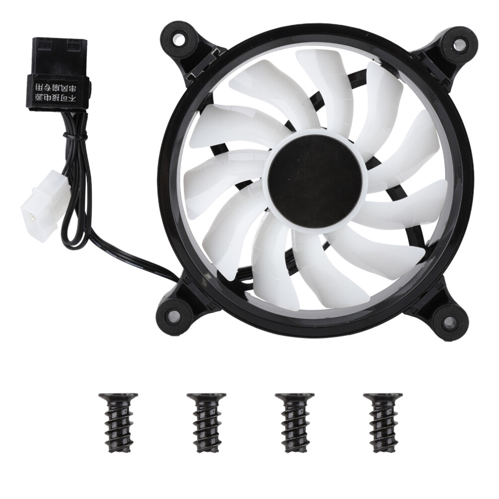 Chassis Air Cooler With Shock Reduction Pad 12Cm Rgb Cooling Fan For Computer Low Noise Heat Sink Fan With Pwm Function 9147006841303