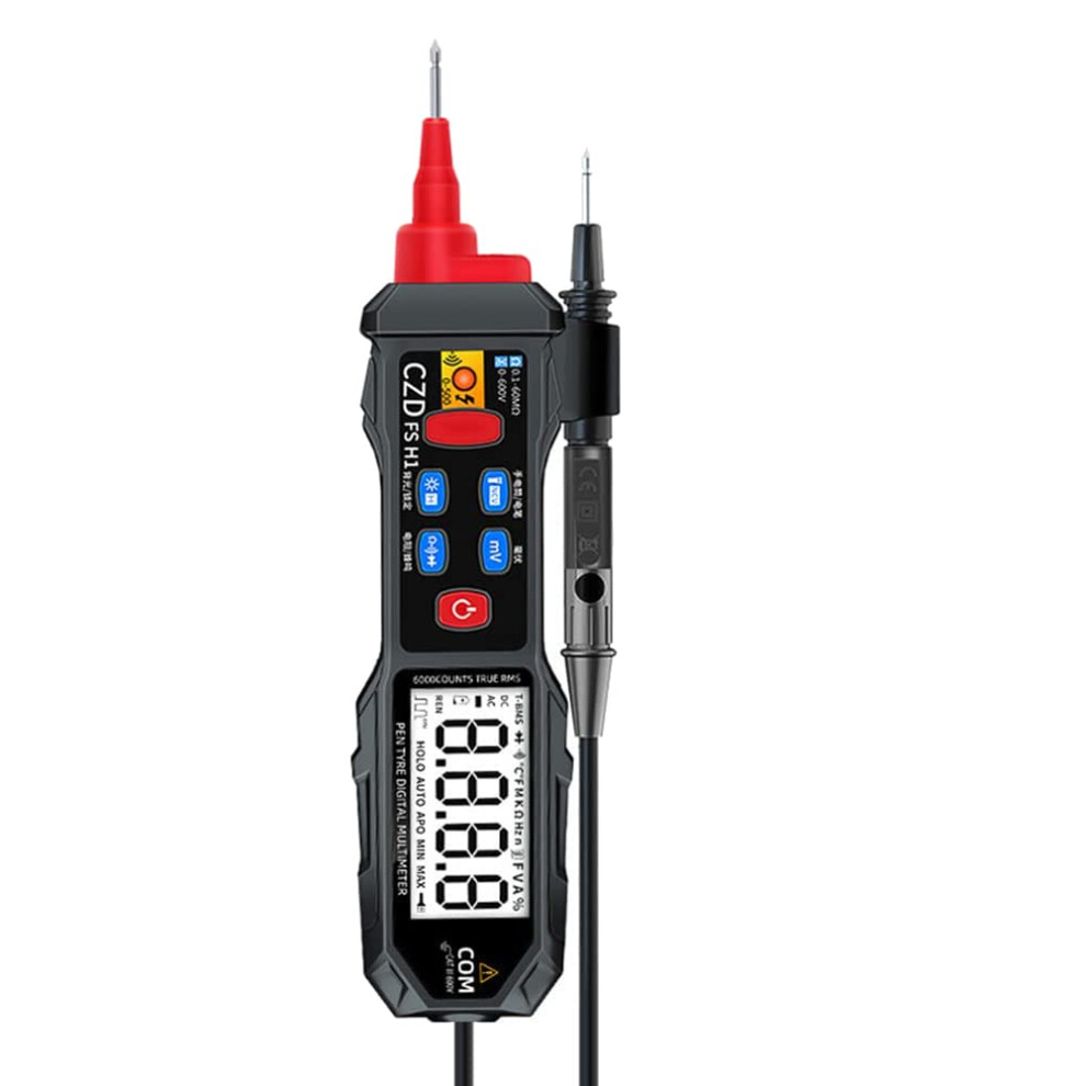Digital Multimeter Pen Type Noncontact Ncv Ac Electrical Tester Voltmeter Ohmmeter Compact Handheld 9347817754636