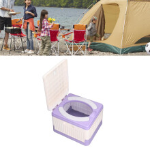 Kinder-Reise-Portable-Töpfchen, Faltbar, Verdickter ABS, Lila