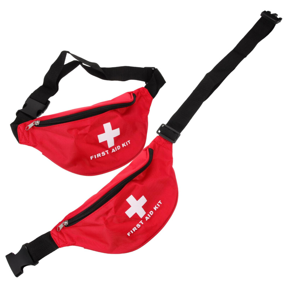 2pcs Medical Waist Bag with Large Capacity Emergency First Aid Kit for Camping Hiking Travel
