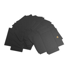 Mini-Umschläge, 20er-Pack schwarze Papierumschläge, Mini-Geschenkkartenumschläge, schwarzer Mini-Umschlag mit Herzverschluss, für selbstgemachte
