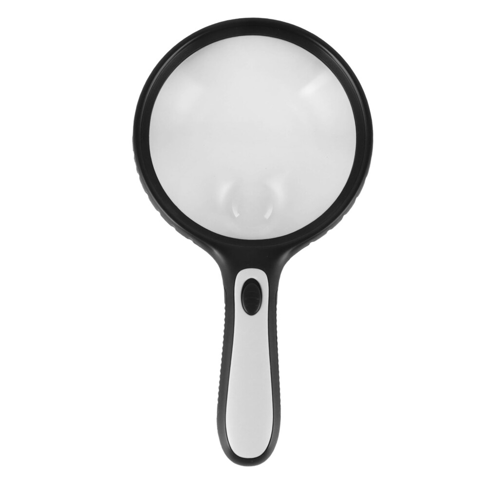 Light Magnifying Glass With Large Lens Handheld Illuminated Magnifier With 4 Bright Led S, Scratch Resistant High Brightness Reading Aid For