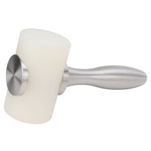 T-kop nylon hamer met aluminium handvat voor doe-het-zelf leerbewerking, stevige en duurzame leersnijhamer, ideaal voor leerstempels en als