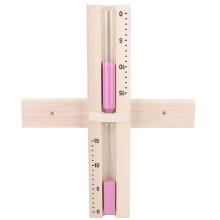 Heat Resistant Wood Rotating Wooden Hourglass Sauna Sand Timer With White Sea Sand And High Quality Glass Wall Mount Sauna Room Timer For Spa And