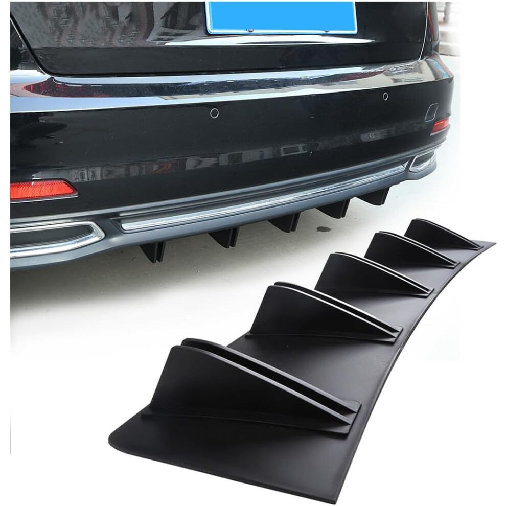 Car Rear Bumper Diffuser Lip Spoiler For Byd E3 Abs Shark Fin Wing Aerodynamic Protection Black 9199774160308