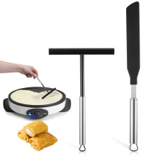 Stainless Steel Wide Application Crepe Spreader And Spatula Set For