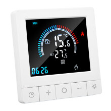 Contrôleur de chauffage de sol domestique avec écran tactile LCD, minuterie 90‑240V 16A