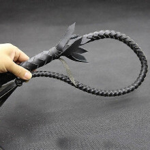 (70cm Black A) Hand Made Braided Riding Whips For Horse Outdoor Racing Training