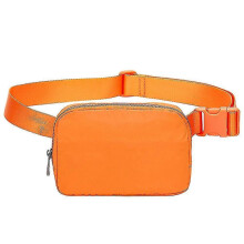 (Orange) Fanny Packs Fashion Waist Bag Waterproof Adjustable Small Crossbody Belt Bag Bum Bag For Women Men Hiking Walking Travel Gifts