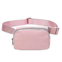 (Pink) Fanny Packs Fashion Waist Bag Waterproof Adjustable Small Crossbody Belt Bag Bum Bag For Women Men Hiking Walking Travel Gifts