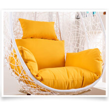 Egg Chair Cushion Waterproof Thick Seat Pad for Hanging Basket Swing Chair Yellow