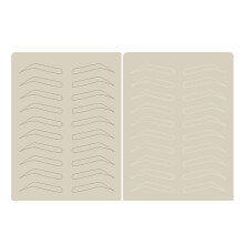 Übungshaut für Microblading, hochsimulierter Gummi mit doppelseitigem Design für Heimstudio-Make-up, weiches Silikon für ein realistisches
