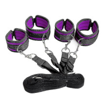 Soft Leather Cuffs Set Adjustable Straps Kit for Hand-wrist-ankle