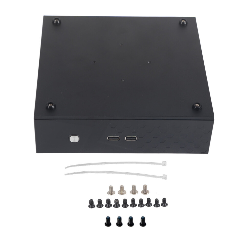 Mini Itx Computer Case Compact Design Excellent Heat Dissipation For Home Entertainment System Metal Enclosure With Modern Aesthetic Design And Black 9176269486198