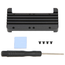 Design ultra subțire, carcasă Raspberry Pi cu răcire din aliaj de aluminiu, design încorporat, compatibilitate bună, disipare a căldurii,