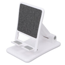 Innovativ telefonhållare, hopfällbart stativ som ger starkt stöd för enheter upp till 7,6 cm breda, perfekt för handsfree-multitasking på