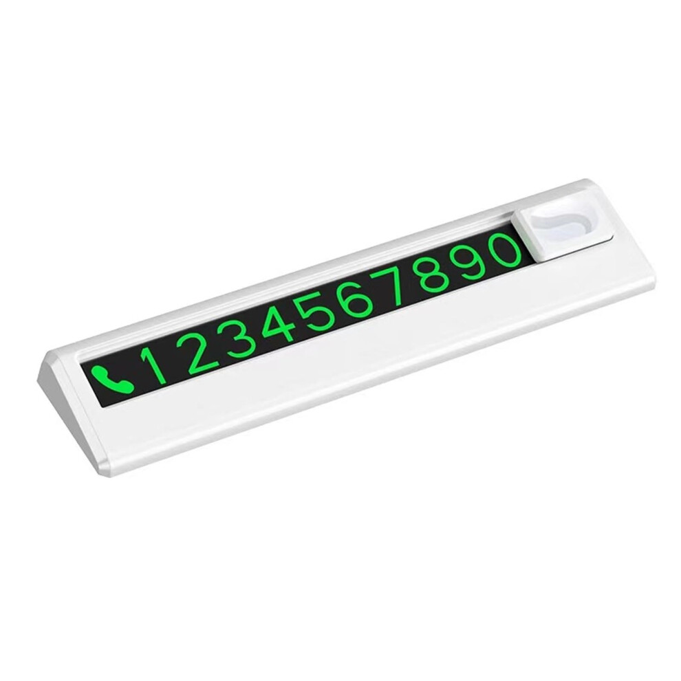 Creative Car Parking Number Plate Holder Vehicle Display For Quick Identification White 9382693488794