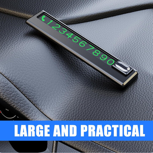Creative Car Parking Number Plate Holder White Vehicle Display for Quick Identification 2