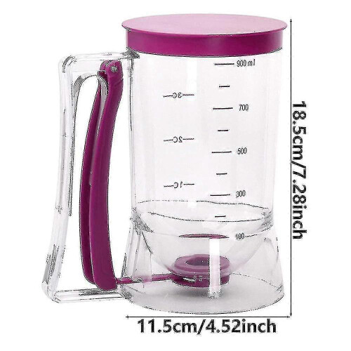 (purple) Cake Mix Measuring Batter Separator Baking Bake Pancake Muffin Dispenser Kitchen Gadgets 1