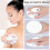 (White)Soft Silicone Body Scrubber Handheld Shower Cleansing Brush,gentle Exfoliating 5