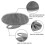 (BlackGrey)Soft Silicone Body Scrubber Handheld Shower Cleansing Brush,gentle Exfoliating 3