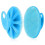 (Blue)Soft Silicone Body Scrubber Handheld Shower Cleansing Brush,gentle Exfoliating 1