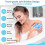 (Blue)Soft Silicone Body Scrubber Handheld Shower Cleansing Brush,gentle Exfoliating 2
