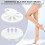 (White)Soft Silicone Body Scrubber Handheld Shower Cleansing Brush,gentle Exfoliating 2