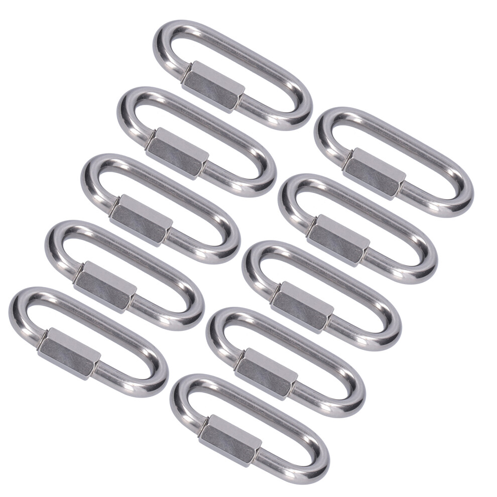 10Pcs Stainless Steel Quick Link Connectors M3.5-M10, Durable & Easy Install 3521377159667