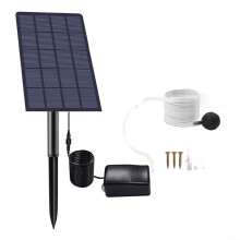 Solar Pond Aerator Pump 2.5W 6V Waterproof for Fish Pond Aquarium Hydroponics Outdoor Use