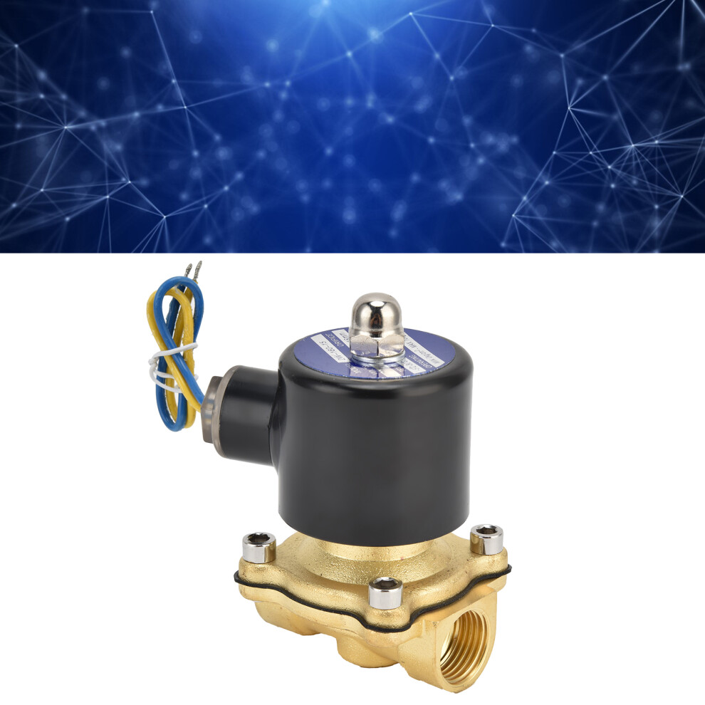 2Wâ160Â15 G1/2 Brass Solenoid Valve Normally Closed Ac220v -5 To 80 3391377160570