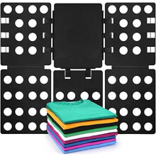(Schwarz) BoxLegend T Shirt Folding Board Clothes Organizer Durable Plastic Laundry Folding Board, Black