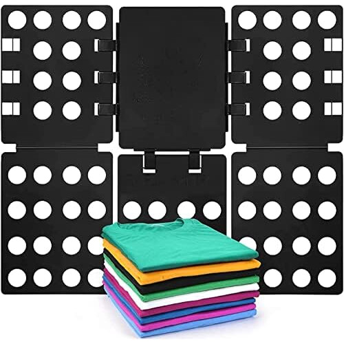 (Schwarz) BoxLegend T Shirt Folding Board Clothes Organizer Durable Plastic Laundry Folding Board, Black