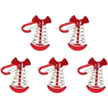 Anker Tent Stakes 5 PCS, Tent Awning Spring Buckles, Wind Rope Fastening Buckles, Portable Camping Tent Reinforced Buckles, Ground Stakes Hooks