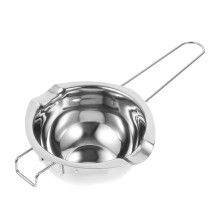 Stainless Steel Double Boiler Chocolate Melting Pot with Even Heating and AntiSlip Front Hook