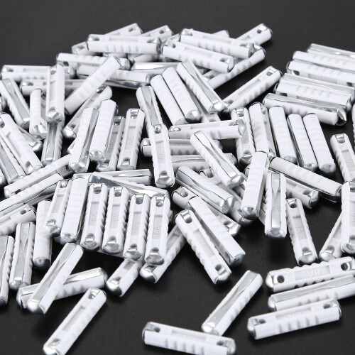 100x Car Torpedo Fuse 8A White Blow Fuse 2