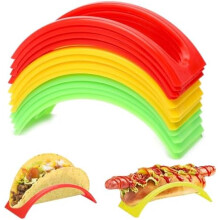 12 Pack Taco Shell Holders, Hard Plastic Taco Shell Rack Stand, Taco/Taco Shell/Hot Dog Holder for Restaurant Home Kitchen Organization
