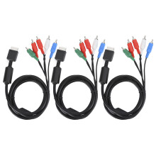 Cablu AV componentă cu calitate precisă a imaginii, compatibil cu PS3, PS2, PS3Slim, transmisie de semnal de mare viteză HDTV Ready, cablu cu 5