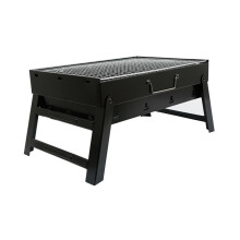 Portable Charcoal Grill with Quick Assembly, Easy Clean Carbon Groove, Folding Outdoor BBQ for Camping