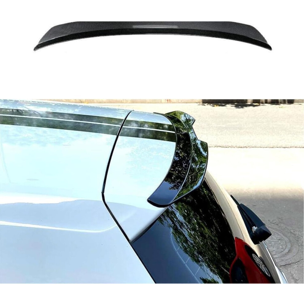 Car Rear Roof Spoiler For Fiat 600 2023 2024, Carbon Fiber Tail Wing Reduces Drag And Improves Stability 9347817759525